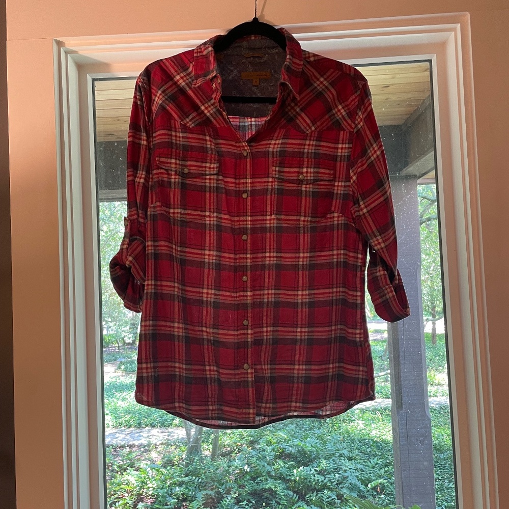 Red Plaid Flannel "Jachs Girlfriend"